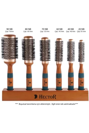 HECTOR VENT METAL ROUND BRUSH KIT (6PCS with STAND)