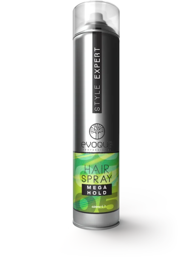 Evoque Hair Spray Mega Hold No5 500ml επαγγελματική λακ για μέγιστη σταθεροποίηση